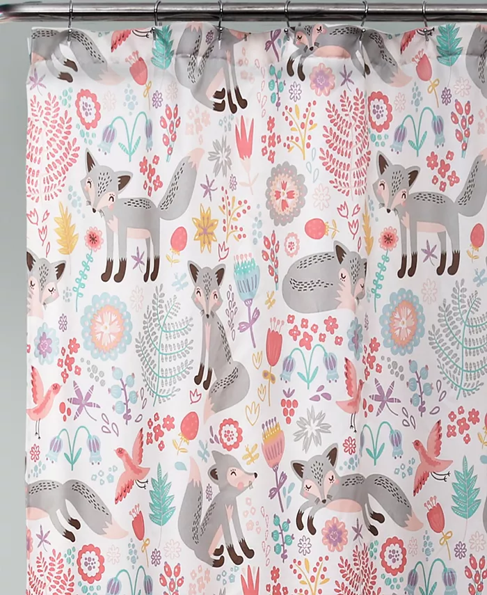 Lush Dandeacute;cor Pixie Fox 72 x 72 Shower Curtain