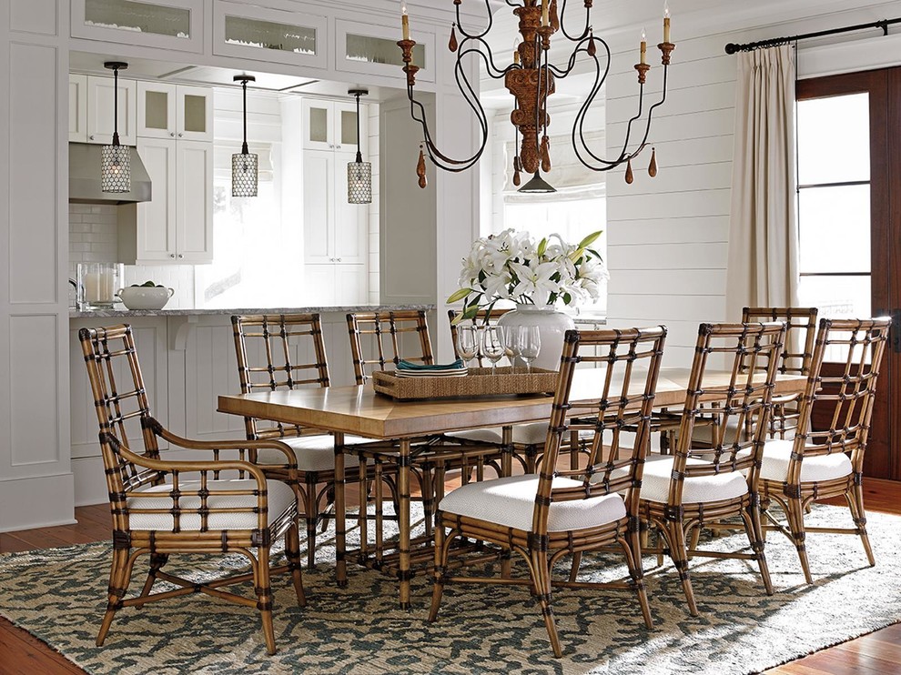 Tommy Bahama Twin Palms Seaview Arm Chair   Tropical   Dining Chairs   by Emma Mason  Houzz