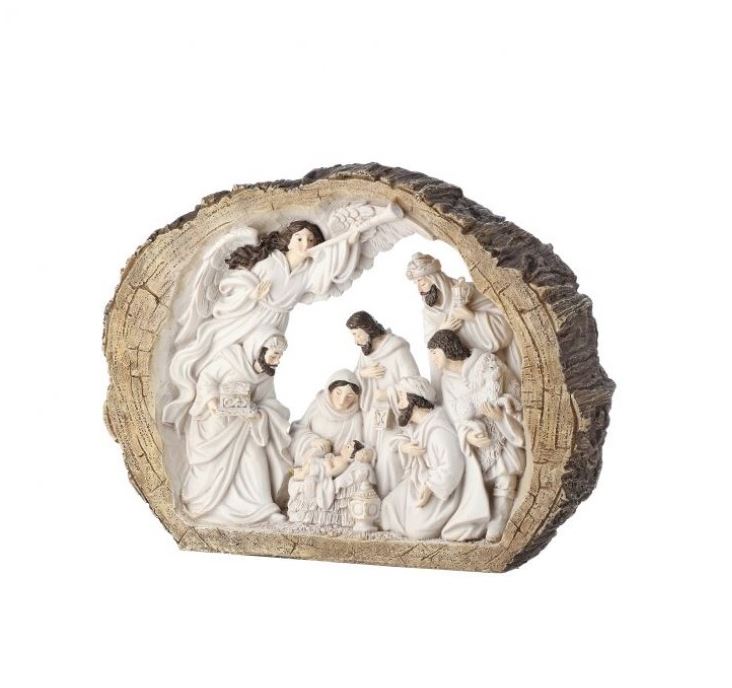 13 Nativity In Wood Crech