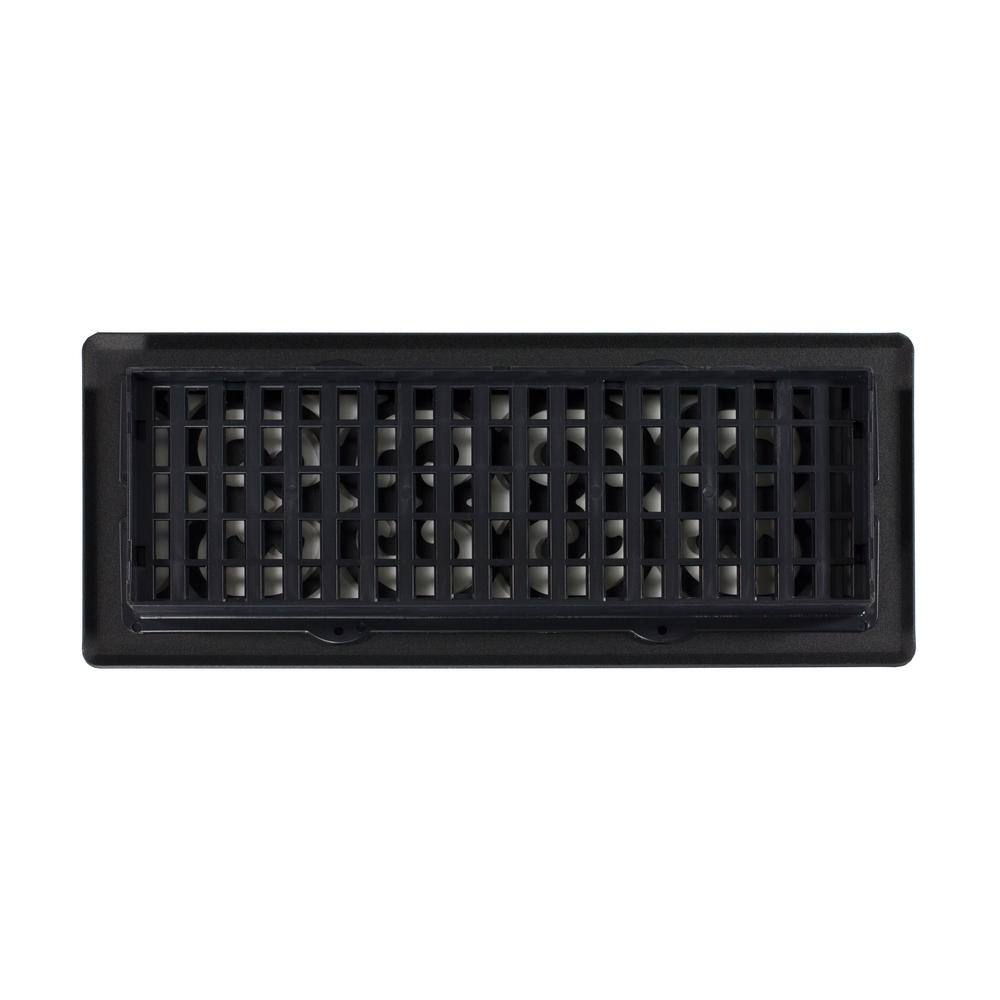 Decor Grates 4 in. x 12 in. Steel Floor Register with Damper Box ST412