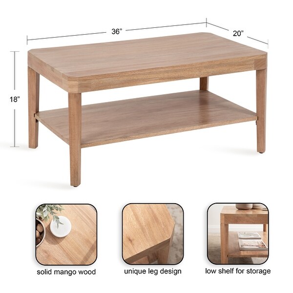 Kate and Laurel Talcott Rectangle Coffee Table