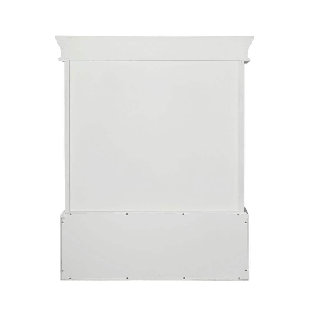 Home Decorators Collection Naples 2612 in W x 3234 in H x 8 in D Bathroom Storage Wall Cabinet in White