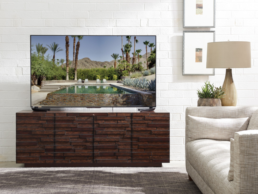 Criss Cross Media Console   Transitional   Entertainment Centers And Tv Stands   by HedgeApple  Houzz