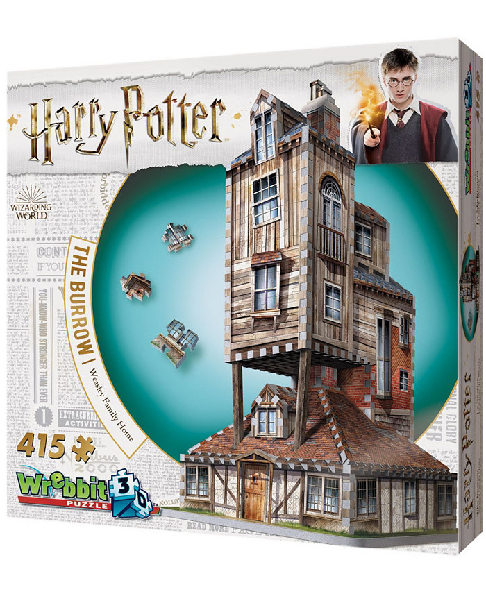 Wrebbit Harry Potter Collection - The Burrow - Weasley Family Home 3D Puzzle - 415 Piece