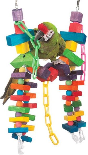 Super Bird Creations Rainbow Bridge Bird Toy， Large/X-Large