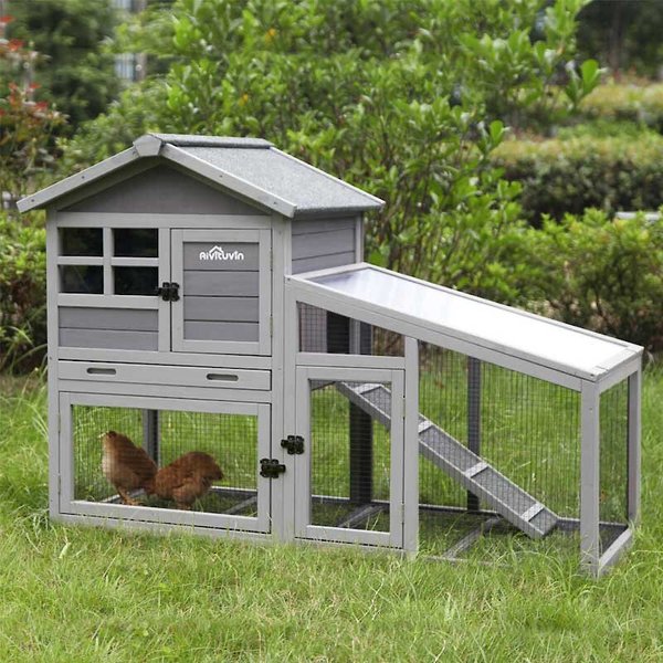 Aivituvin 38.1-in Indoor and Outdoor Rabbit Hutch