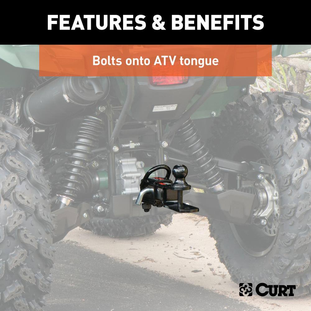 CURT Bolt-On ATV Tongue Adapter with 2