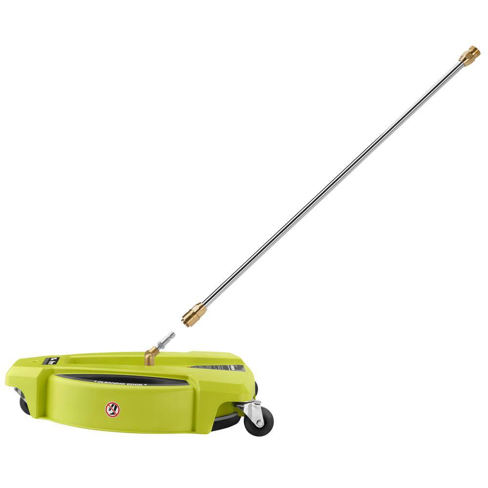 RYOBI 15 in. 3400 PSI Gas Pressure Washer Surface Cleaner with Caster Wheels RY31SC15