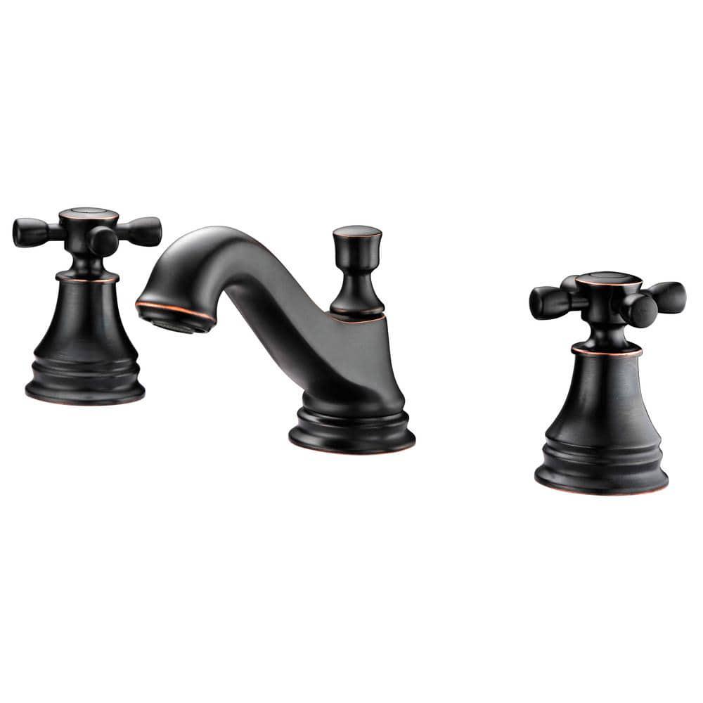 ANZZI Melody Series 8 in Widespread 2Handle MidArc Bathroom Faucet in Oil Rubbed Bronze