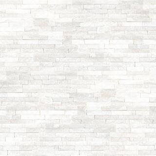 MSI Arctic White Ledger Panel 6 in. x 25.52 in. Textured Marble Stone Look Wall Tile (6 sq. ft.Case) LPNLQARCWHI624C