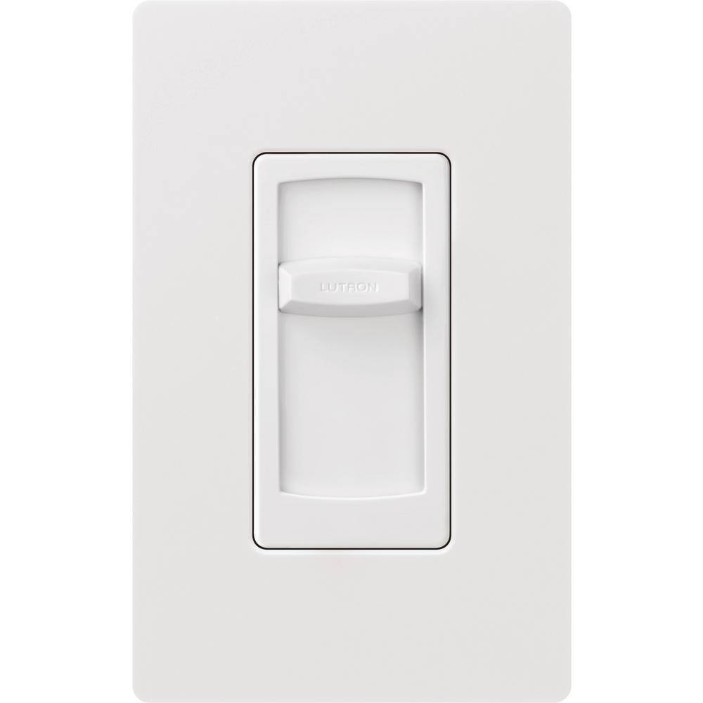 Lutron Skylark Contour Slide LED+ Dimmer Switch for LED and Incandescent Bulbs 150-WattSingle-Pole White (CTCL-150H-WH) CTCL-150H-WH