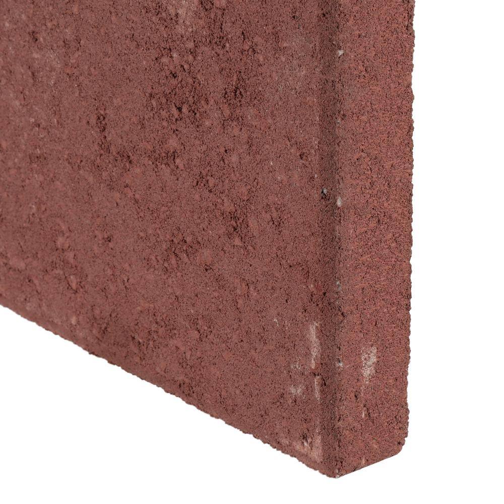 Pavestone 12 in. x 12 in. x 1.5 in. River Red Square Concrete Step Stone 71251