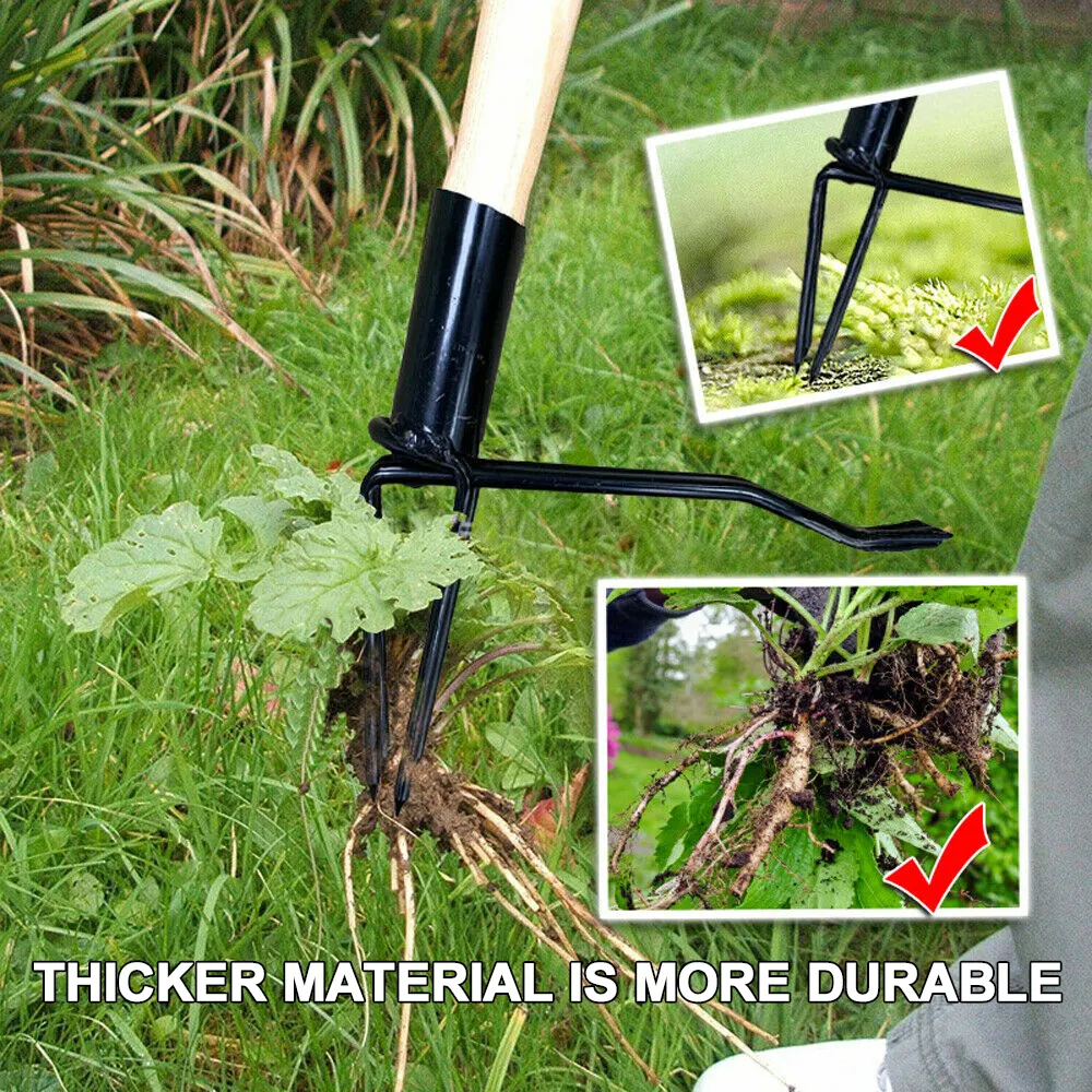 Weeding Head Replacement Metal Stand Up Weed Puller Head Gardening Digging Weeder Removal Accessory Landscaping Lawn Supplies