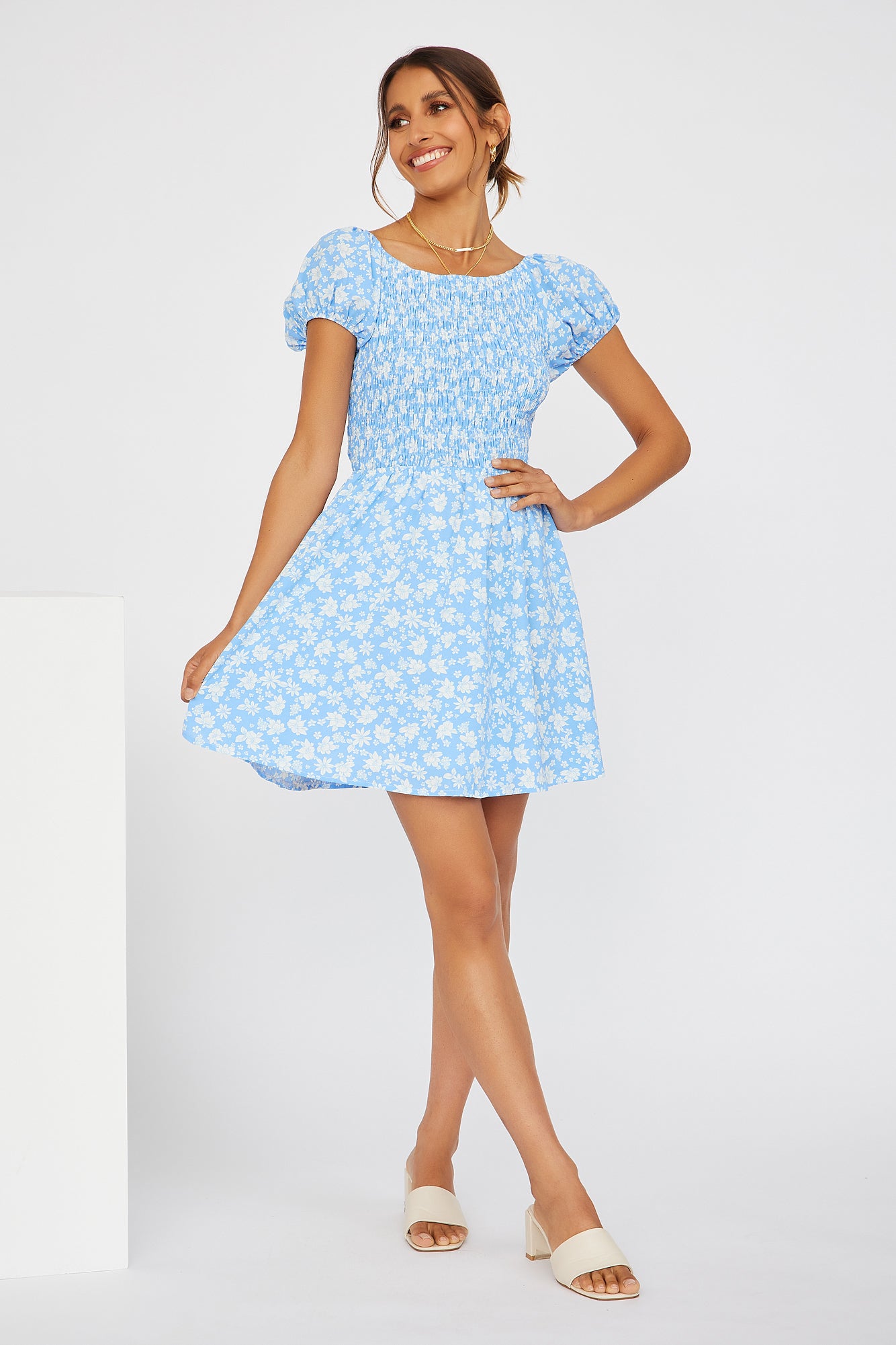 Love At Dawn Dress Blue