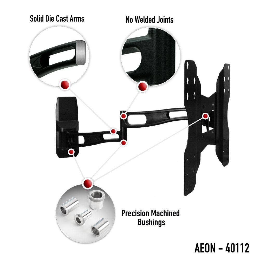 Aeon Stands and Mounts Full Motion Wall Mount with Long 29 in. Extension for 32 in. to 65 in. TVs Aeon 40112