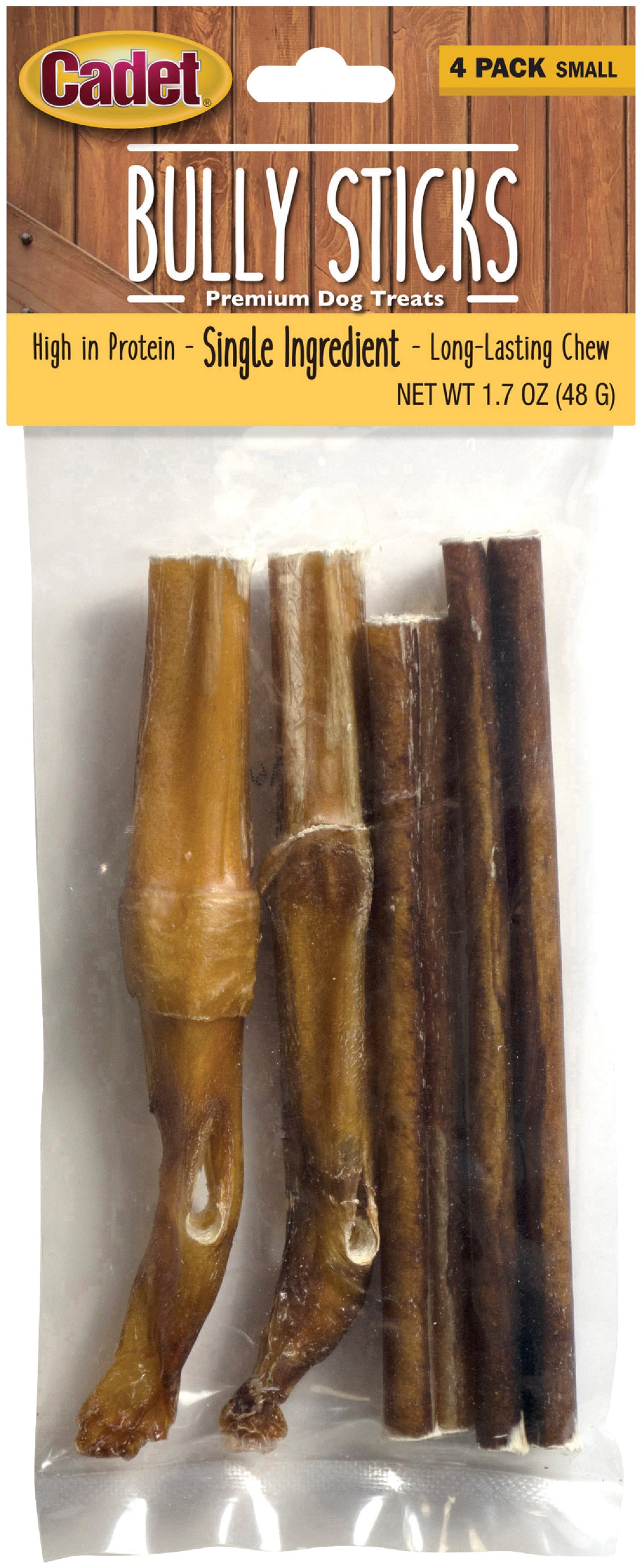 Cadet Bully Sticks Dog Treat 4-Pack