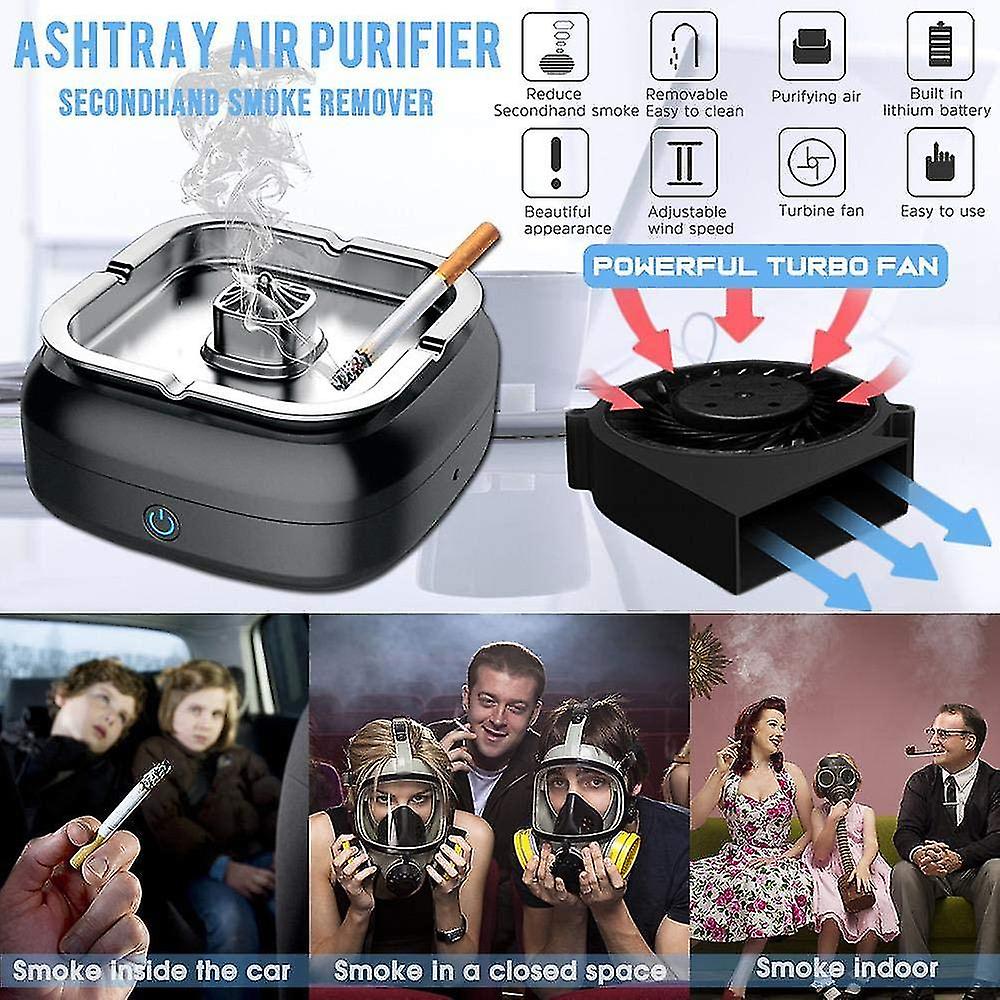 4000mah Electric Ashtray Air Purifier 8 Million Negative Ion Smoke Free Air Purifier