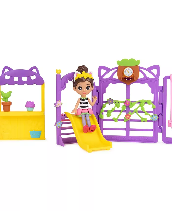 Gabby's Dollhouse KittyFairy Garden Party 18-Piece Playset with 3 Toy Figures Surprise Toys Dollhouse Accessories Kids Toys for Girls Boys 3 Plus