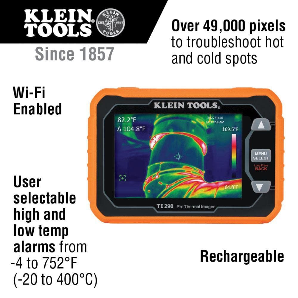 Klein Tools Rechargeable Pro Thermal Imager TI290 from Klein Tools