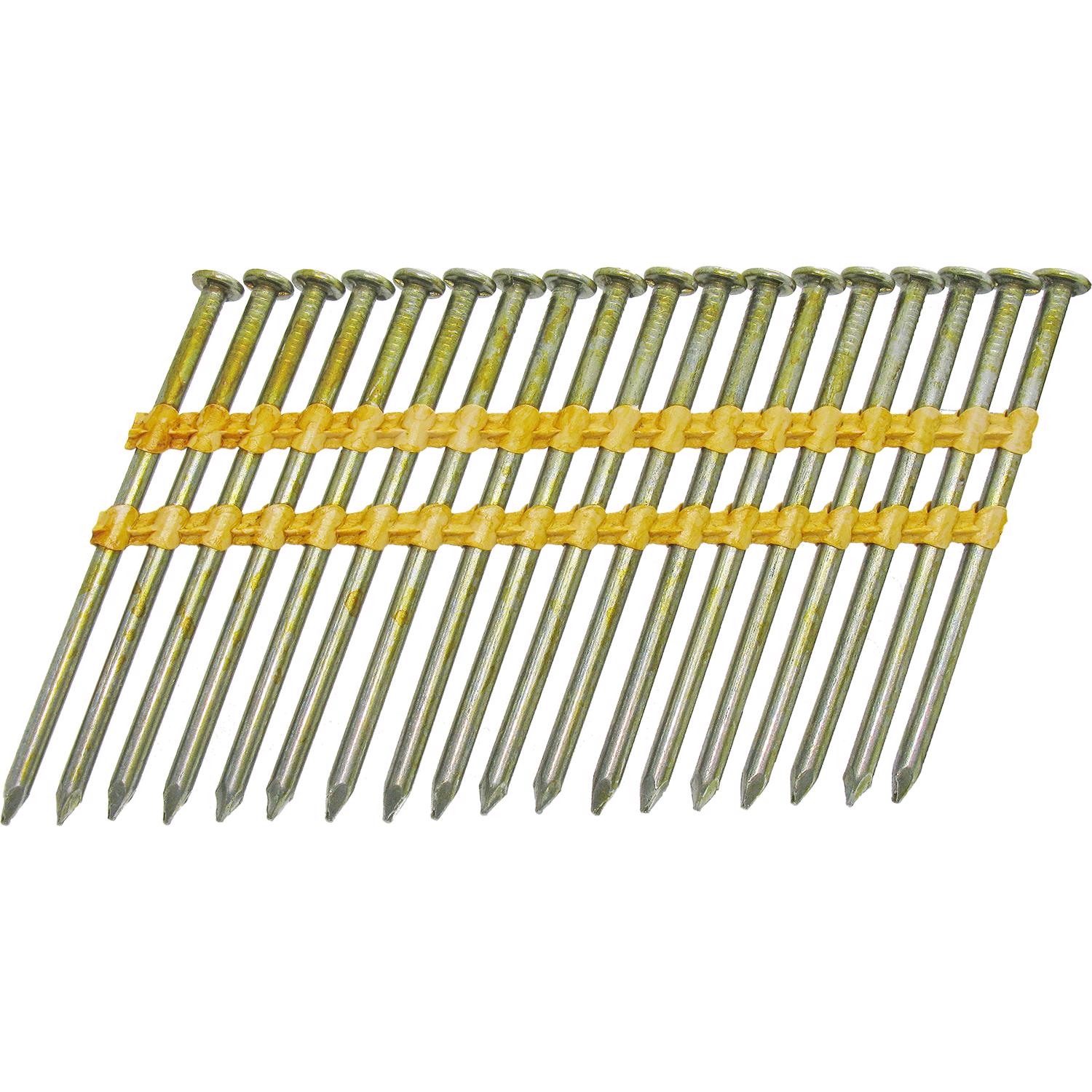 Grip-Rite 3-1/4 in. 10-1/4 Ga. Angled Strip Brite Framing Nails 21 deg 1000 pk