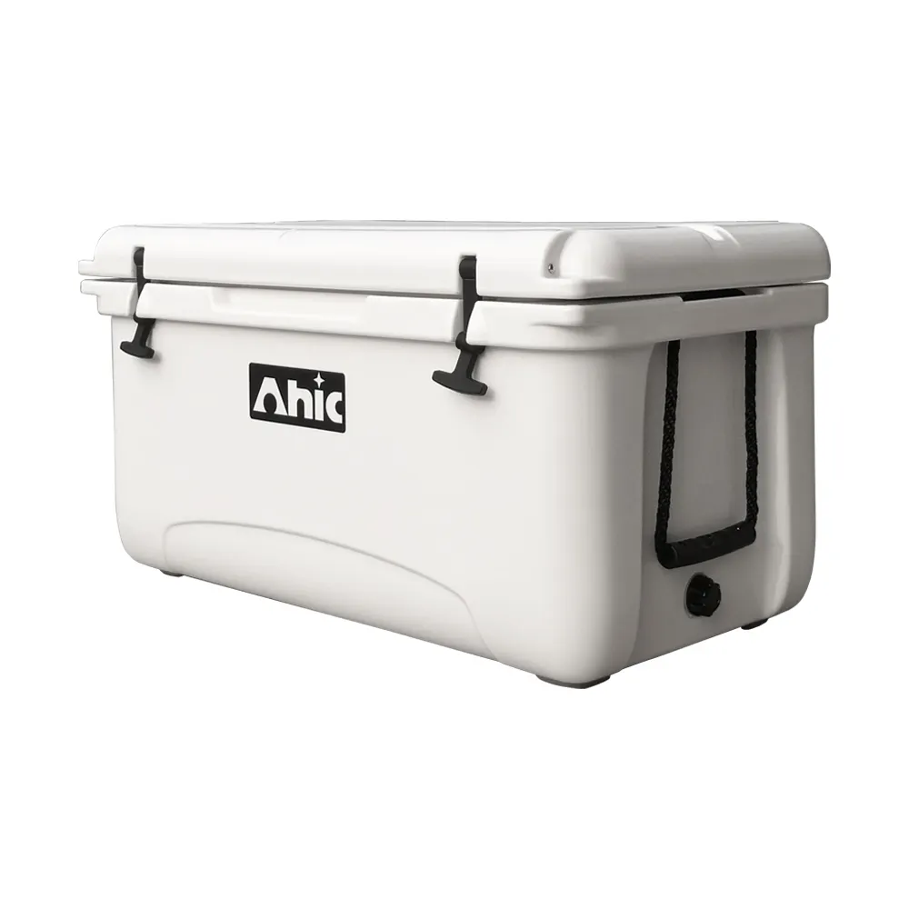 65 qt Ice Chest Durable Rotomolded Insulated cooler box for Beach Boat Camping Fishing Hiking