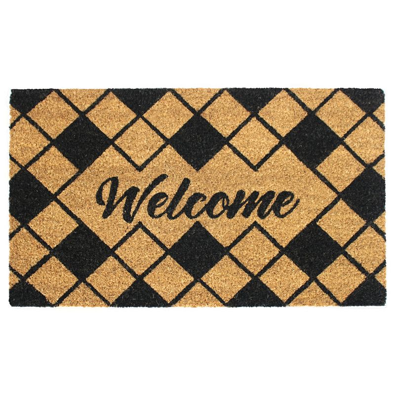 RugSmith Diamond Welcome Doormat - 18'' x 30''