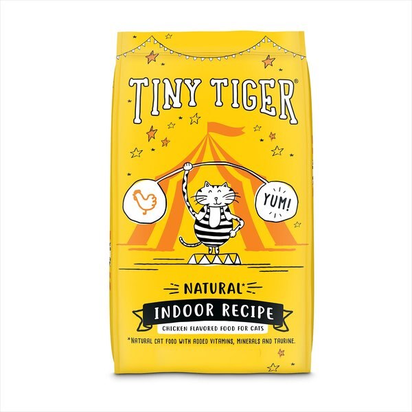 Tiny Tiger， Natural Indoor Recipe Chicken Flavor Dry Cat Food