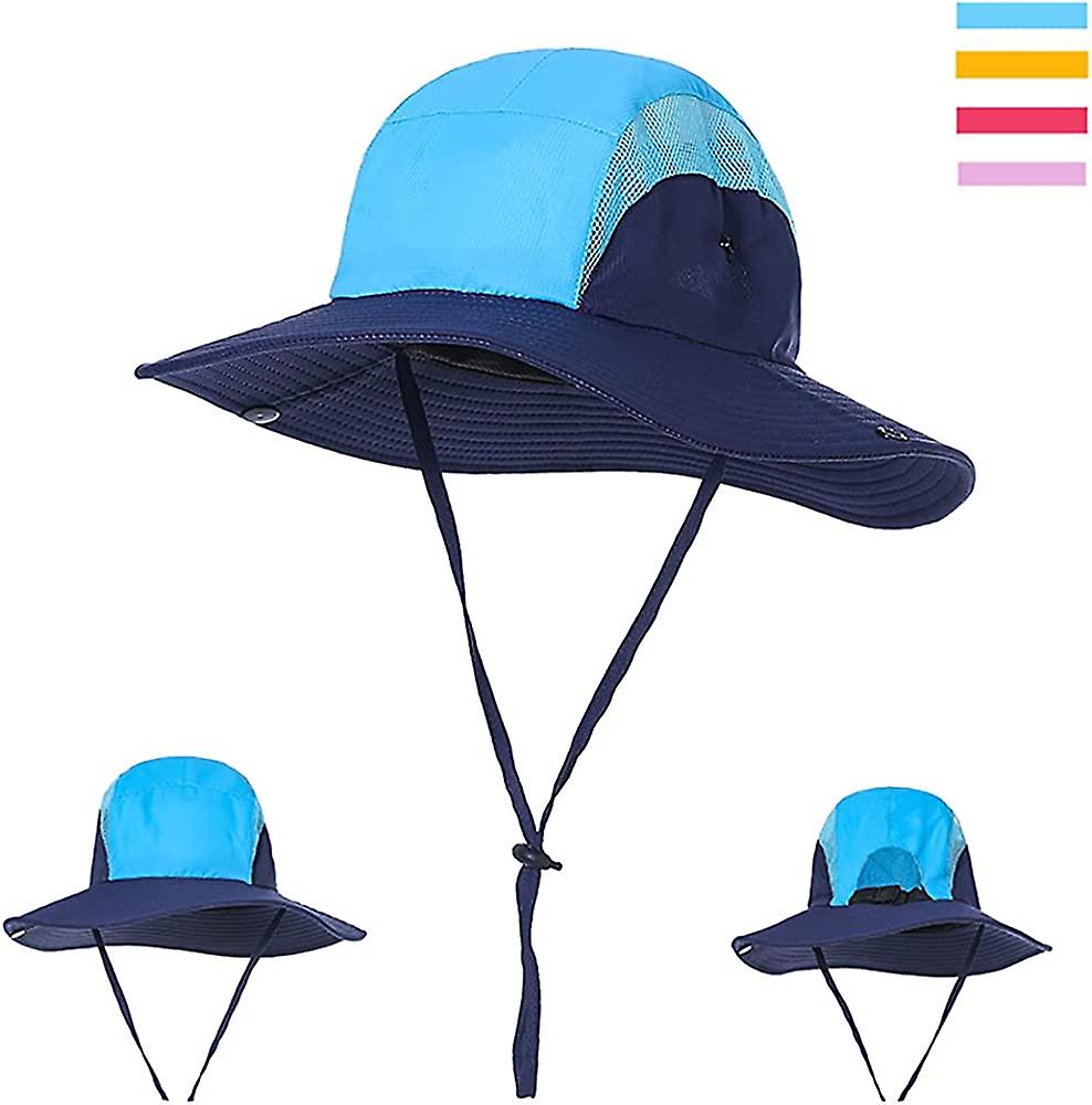 Ponytail Sun Hat For Womens Outdoor Summer Sun Hat Uv Protection Wide Brim Foldable Fishing Cap