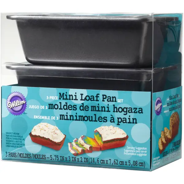 Wilton 3-Piece Non-Stick Mini Loaf Pan Set