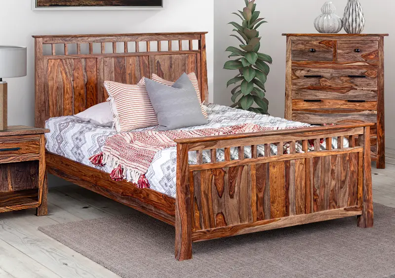 Kalispell Natural Queen Bed