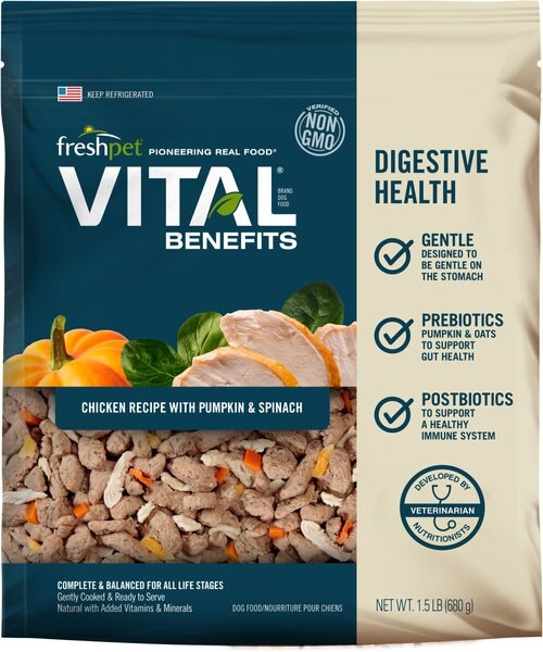 Freshpet Vital Benefits Digestive Health Fresh Dog Food