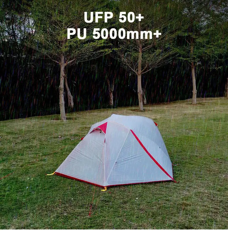 Outdoor camping 25D Naylon Silicone coating tent Light weight Mountaineering hiking for wind and storm prevention