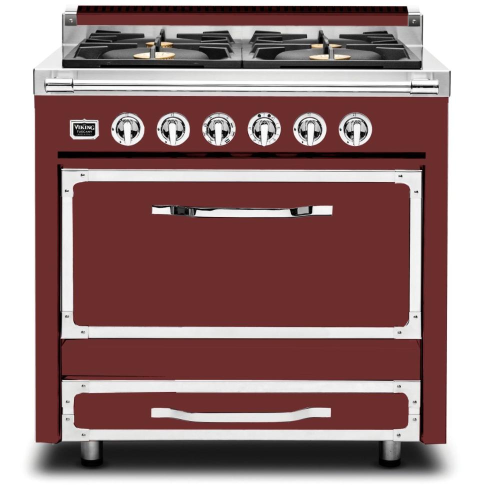 Viking 36-inch Freestanding Dual Fuel Range with 4 Burners TVDR361-4BRE