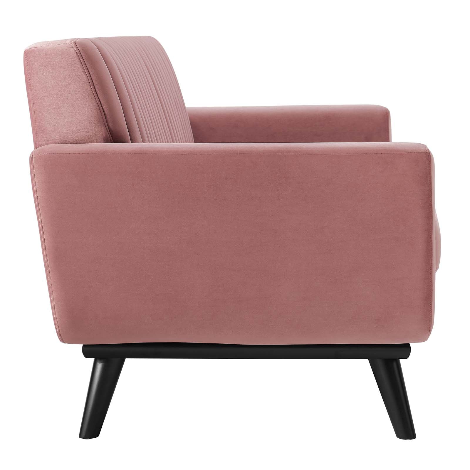 Engage Channel Tufted Performance Velvet Loveseat