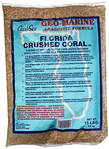 Carib Sea ACS00120 Crushed Coral for Aquarium， 15-Pound