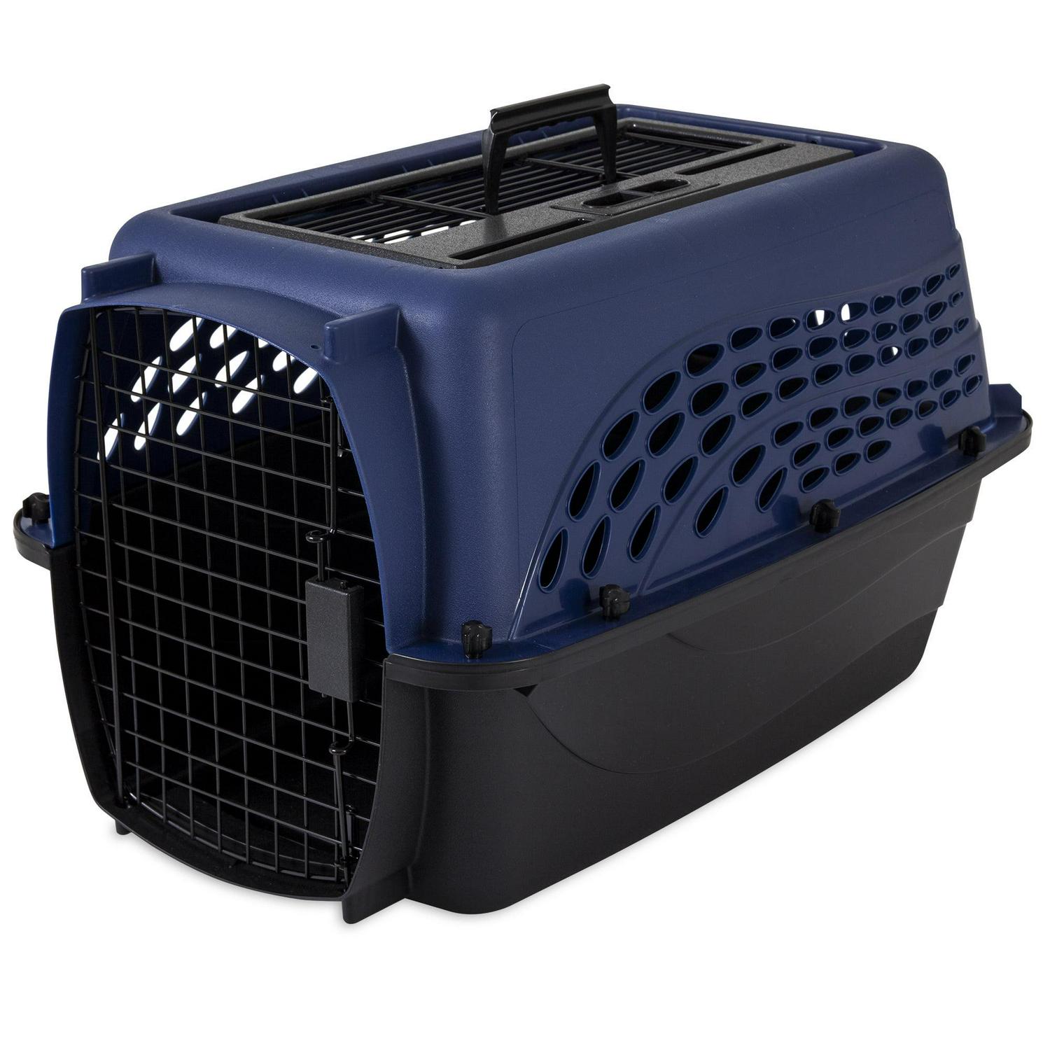 Vibrant Life 2Door Topload Dog Kennel Blue 24in Length  Crowdfused