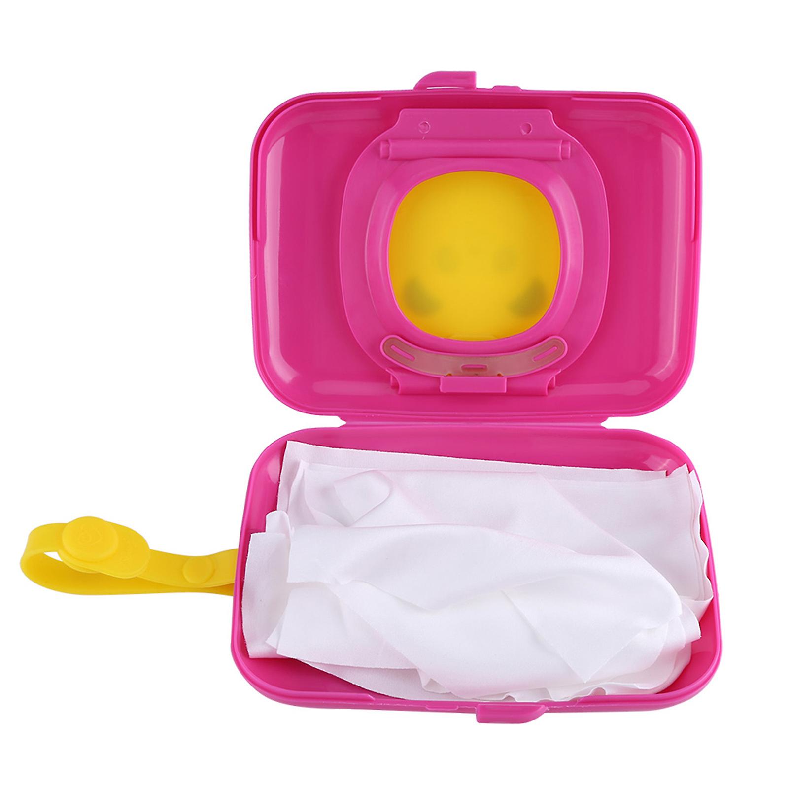 Baby Infant Outdoor Travel Stroller Wet Wipes Box Tissue Case Dispenser Roseandyellow