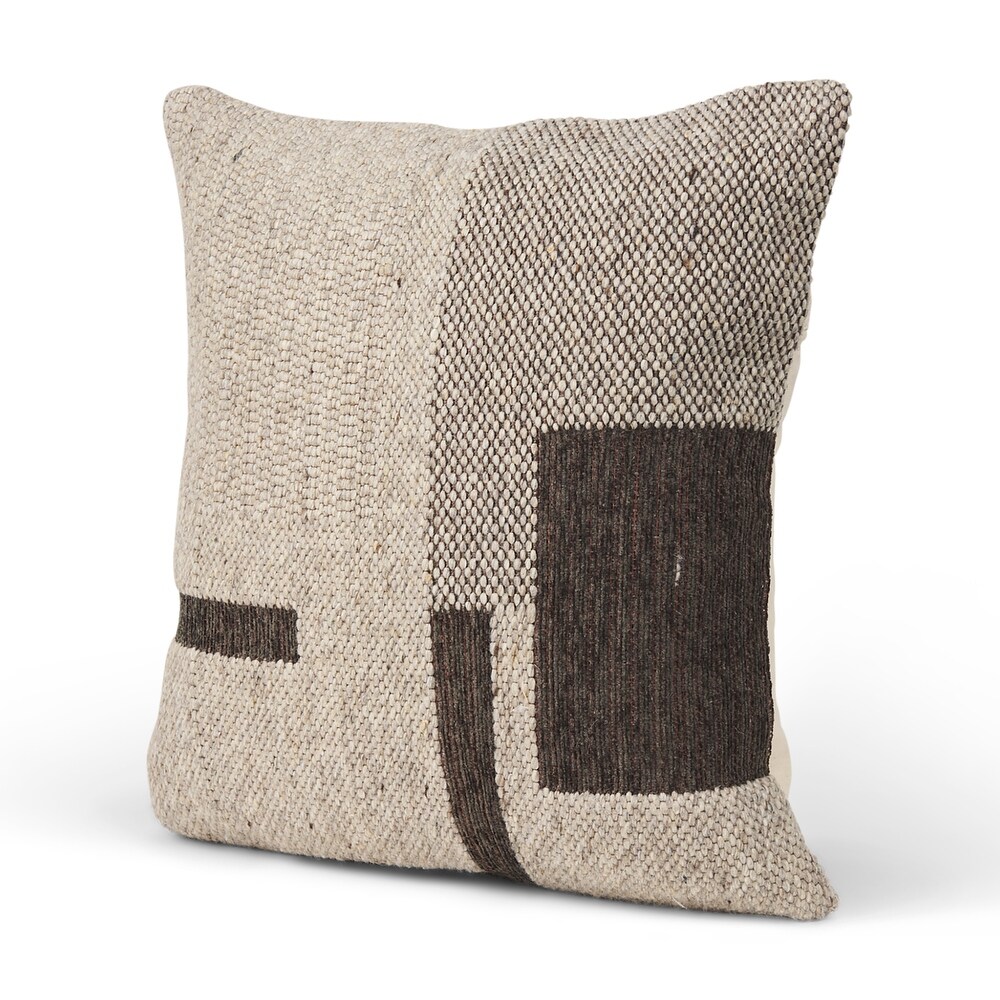 Kyle Beige Square Pillow Cover