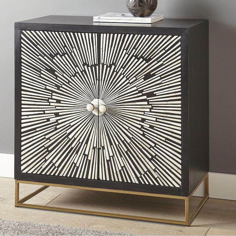 Steve Silver Co. Amika Two-Door Sunburst Accent Cabinet