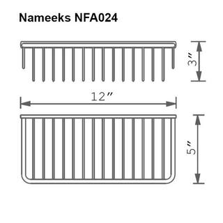 Nameeks General Hotel Wall Mounted Shower Basket in Chrome Nameeks NFA024