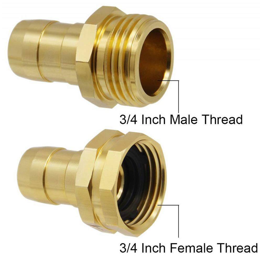 Dyiom 34 in. x 58 in. Garden Hose Repair Connector with Clamps (3-Set) B07TXJQQCT