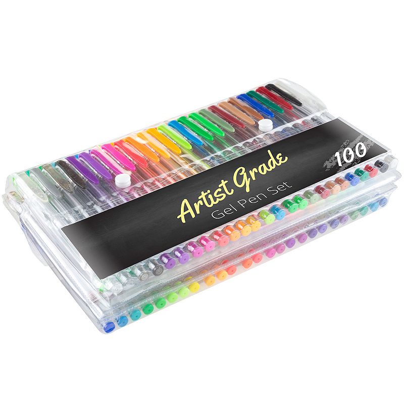 Artist Grade Color Gel Pen 100-Pack Case