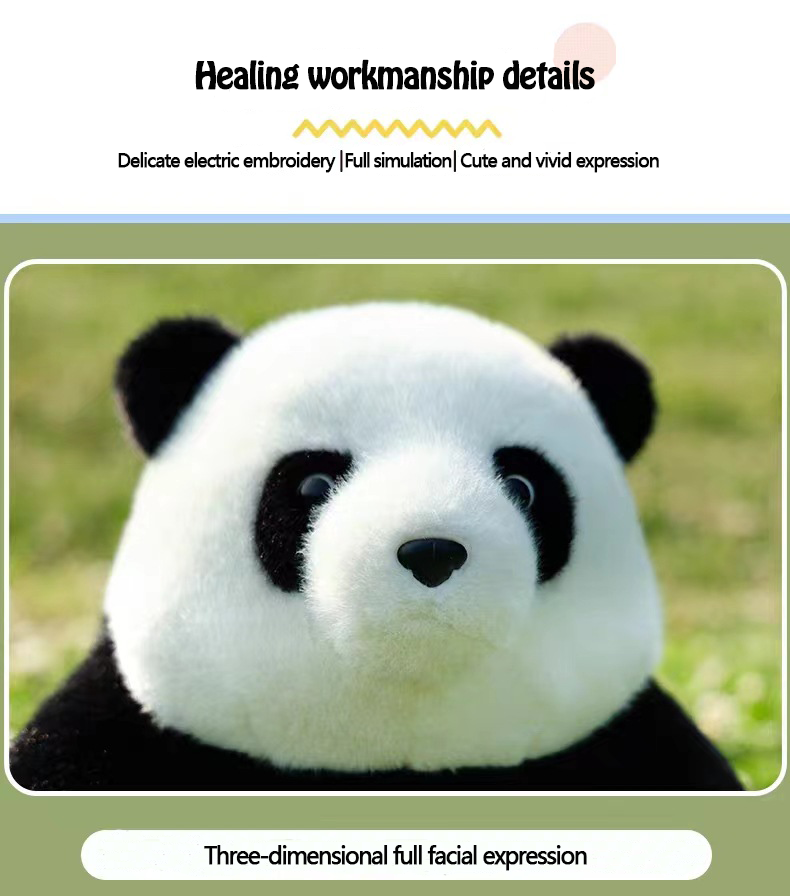 🔥50% off New Fall Arrivals🔥Super Simulation Panda Doll Plush Toy Sitting Posture Giant Panda