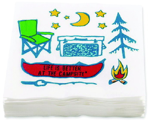 Camco 53374 Paper Napkins  Colorful Camping Design...