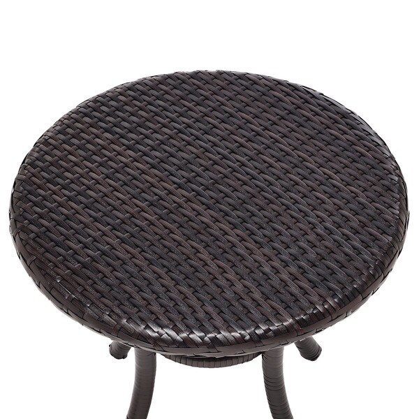 Crosley Palm Harbor Outdoor Wicker Round Side Table