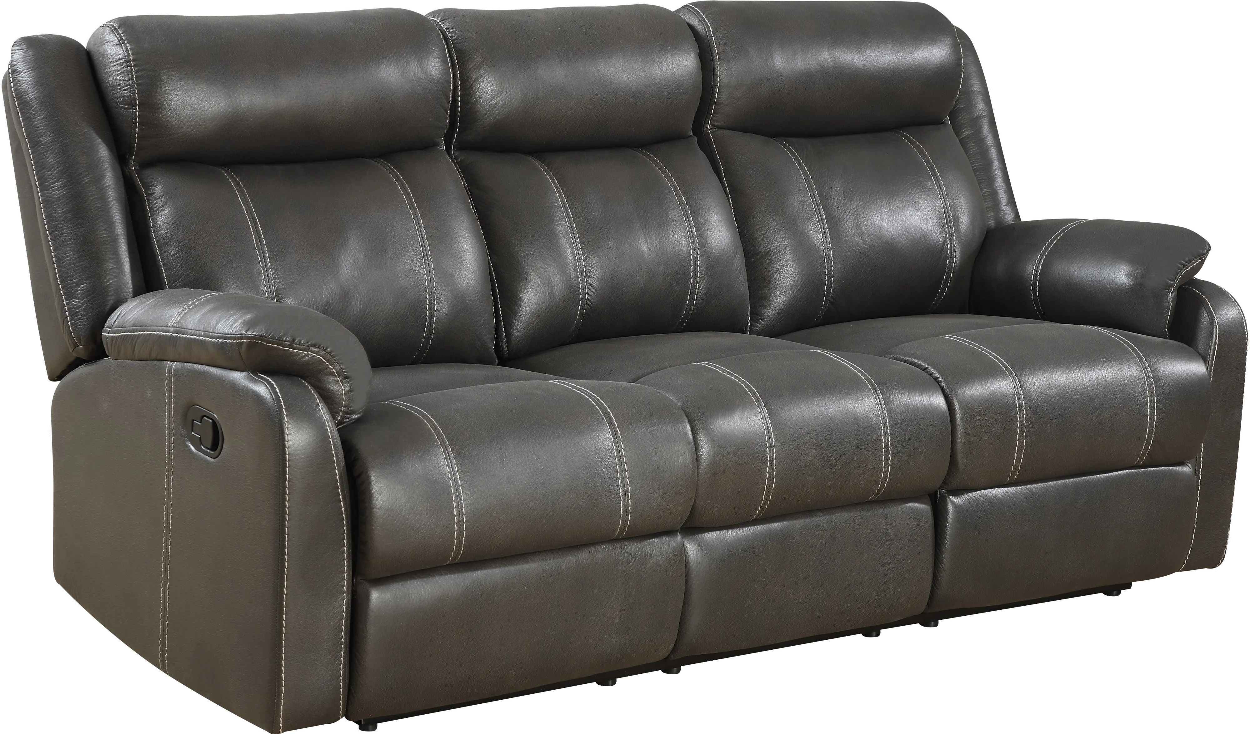 Domino Gray Dual Reclining Sofa