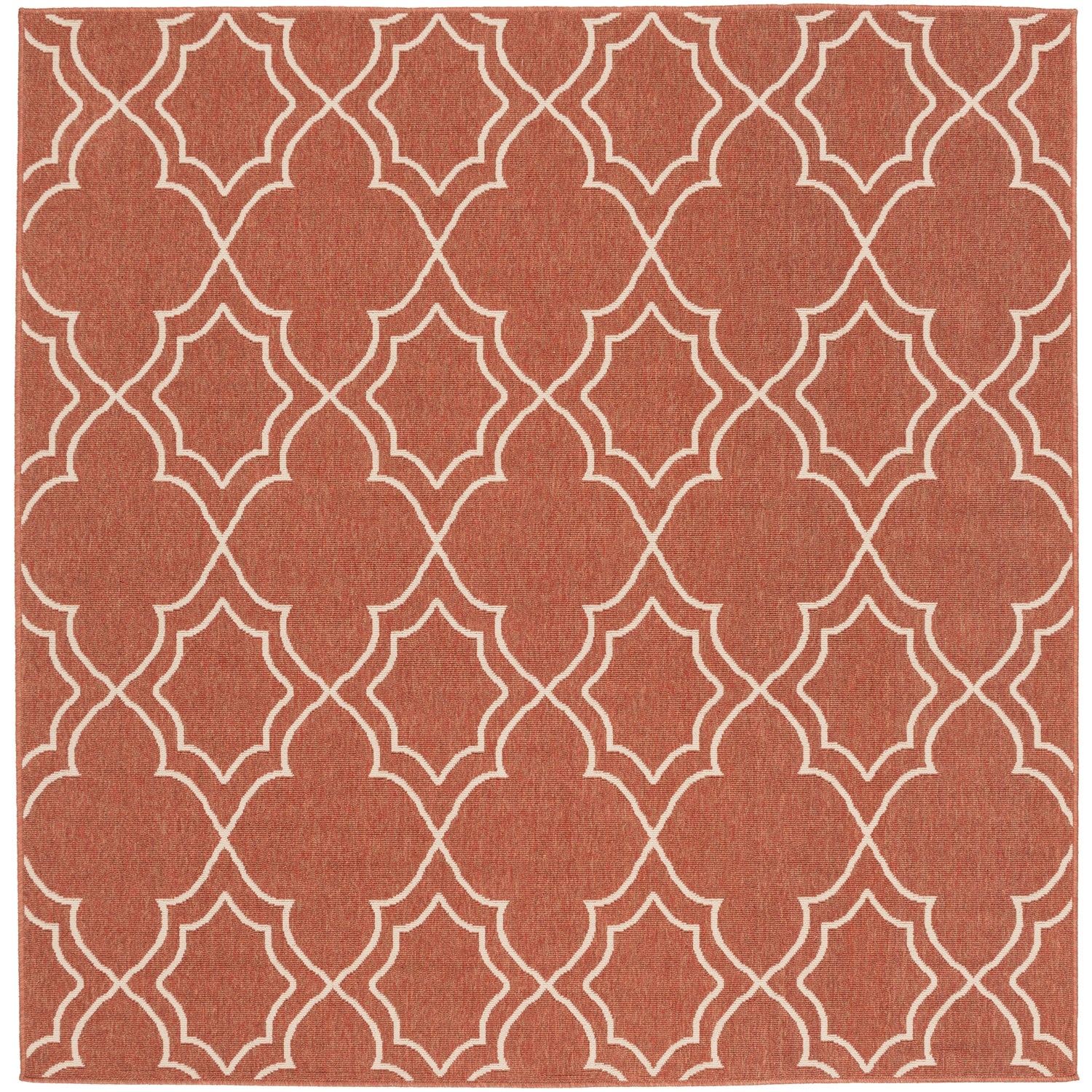 Alfresco Outdoor Rug in Rust & Khaki