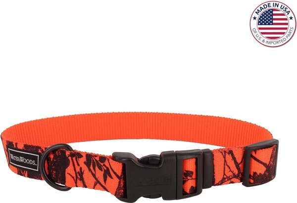 Water and Woods Blaze Adjustable Patterned Dog Collar