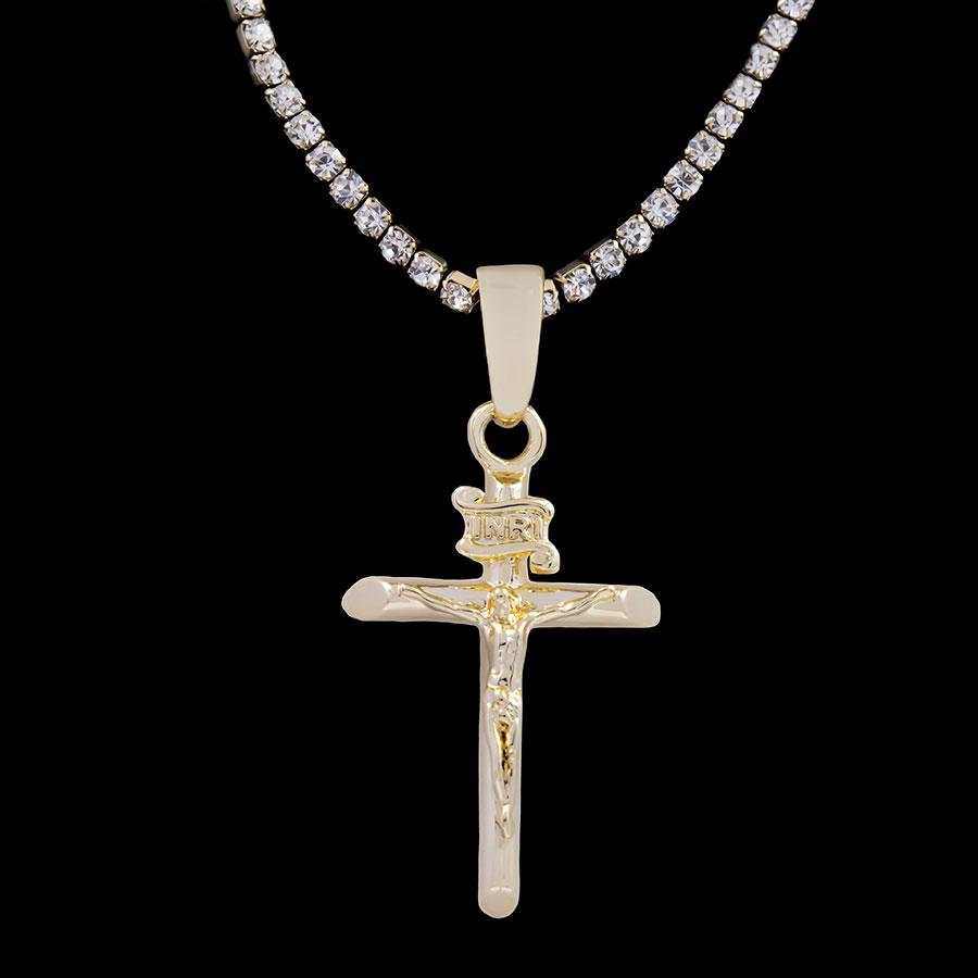 Crucifix in Yellow Gold