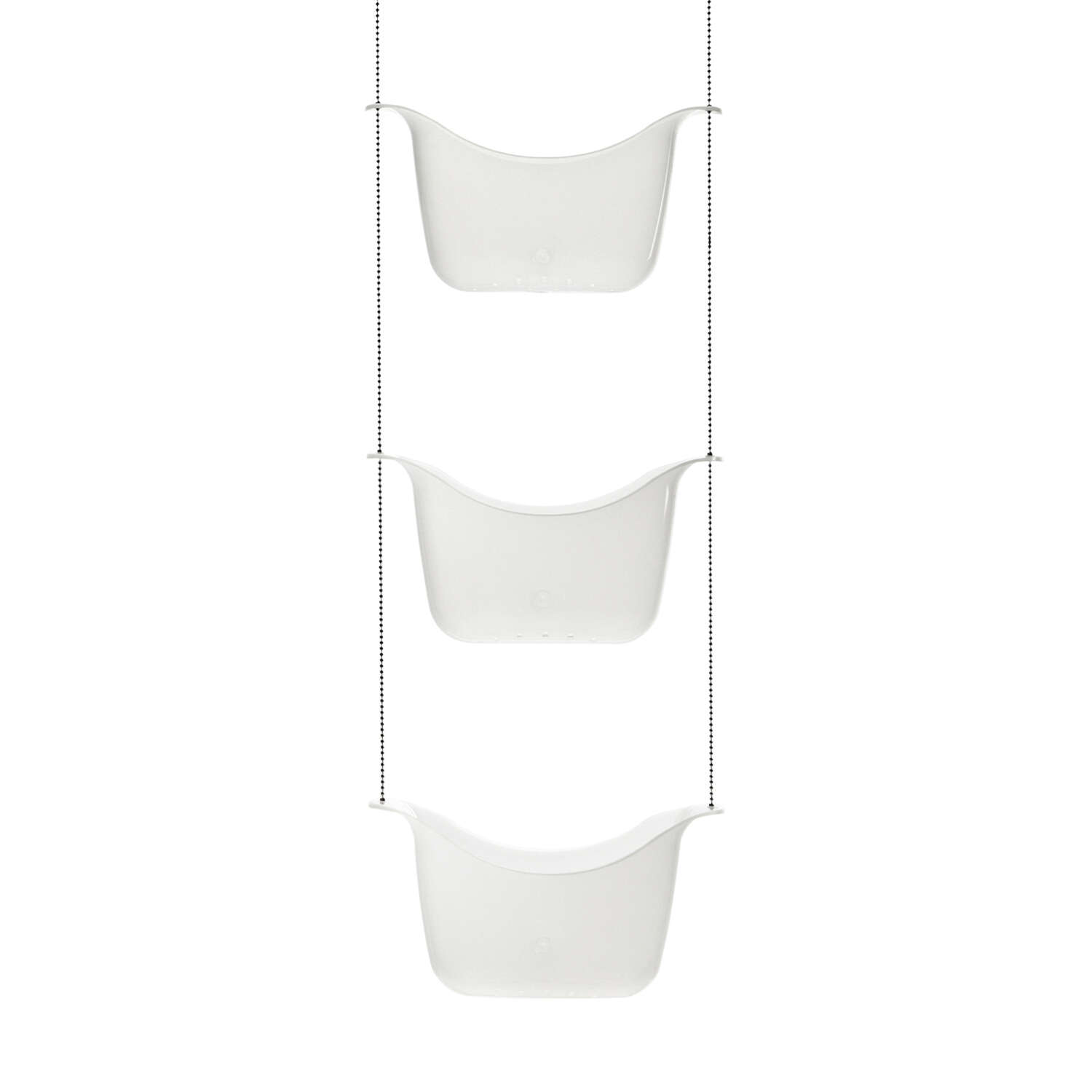 Umbra Bask 36 in. H X 11 in. W X 5 in. L White Shower Caddy